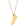 Lebanon Map Necklace